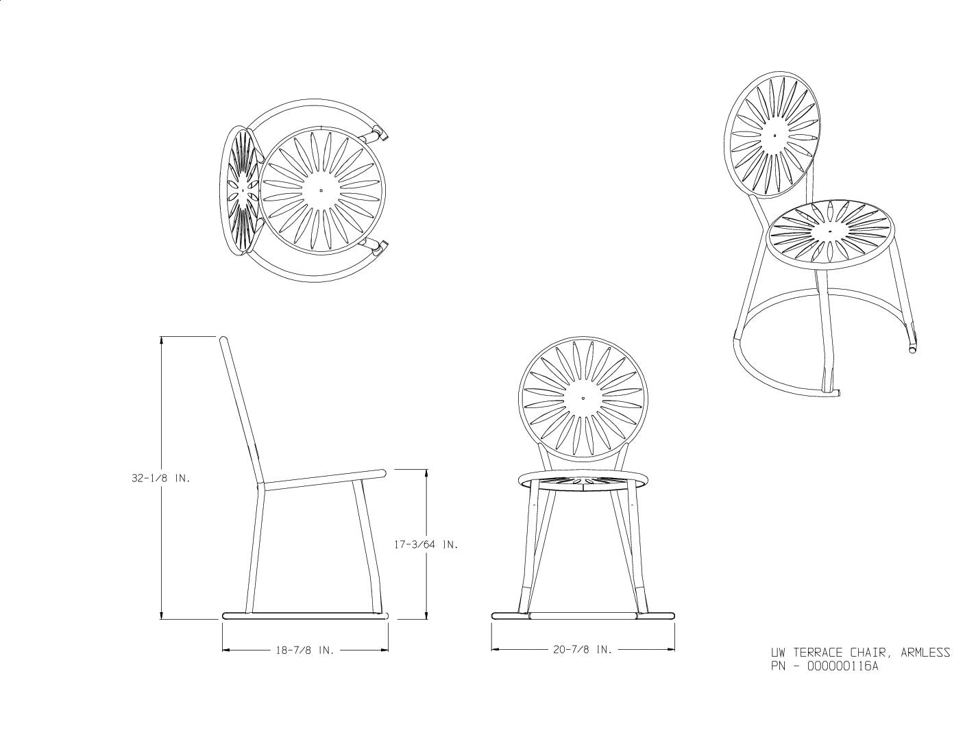 Terrace Chair (Armless)