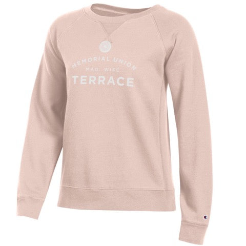 Memorial Union Terrace Pink Fleece Crew