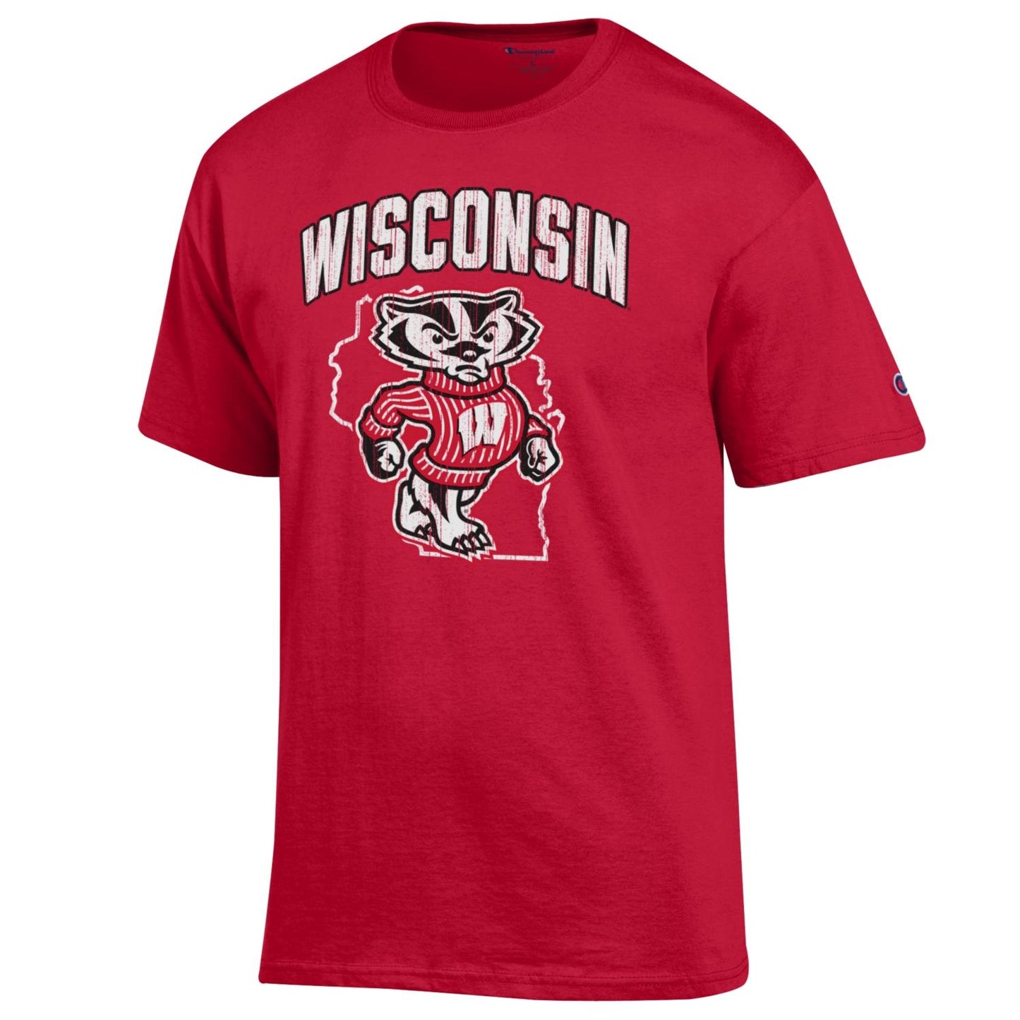Bucky Over Wisconsin Tee