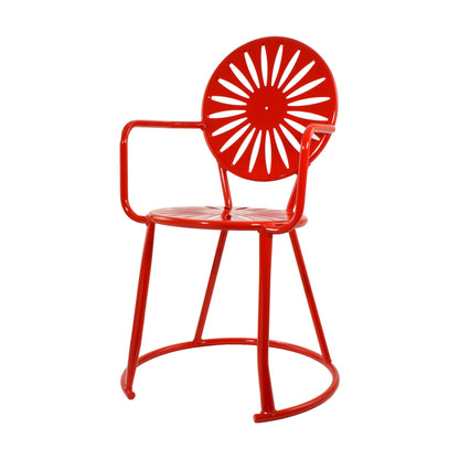 Red Terrace Chair with Arms
